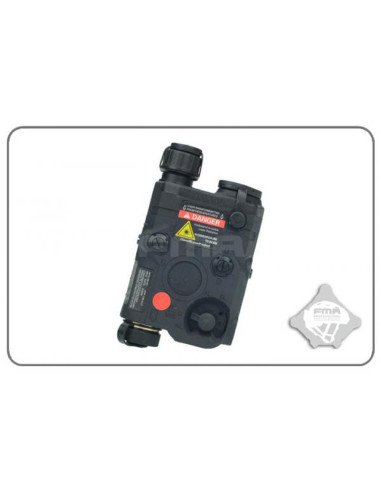 Boitier AN/PEQ-15 LED+Laser rouge et filtre IR en noir FMA PEQ