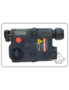 Airsoft-GunBoitier AN/PEQ-15 LED+Laser rouge et filtre IR en noirFMAPEQ32118Boitier PEQ