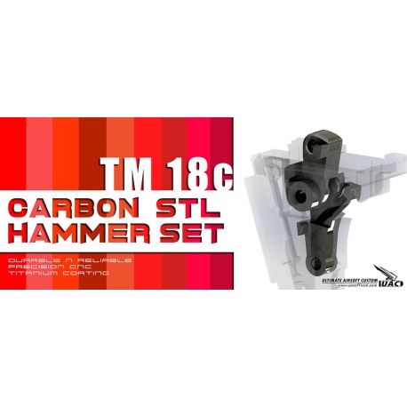 Steel hammer sear set for TM Glock G18C