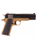 Pistolet Colt 1911 Manuel à ressort bi-couleur Noir et Dark Earth vue 3