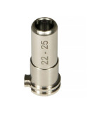 Adjustable Titanium CNC nozzle AEG from 22mm to 25mm pic 5