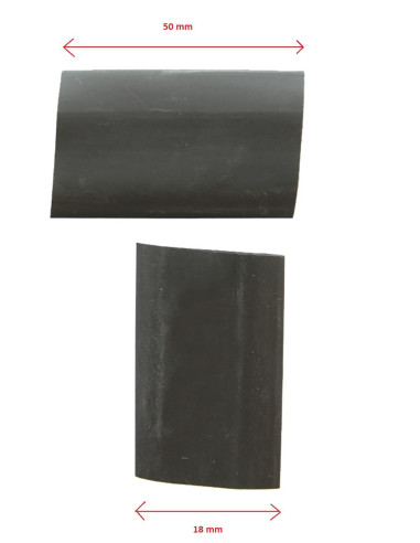 Set de 2 tubes rétractable Noir 18mm ( 5cm ) Impact Arms Flexible HPA