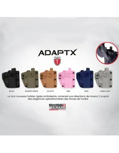 CQC Adapt-X Holster Level 3 Universal Rotating Ambidextrous Swiss Arms Holsters