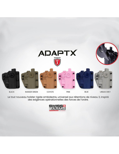 Holster CQC Adapt-X Level 3 Ambidextre rotatif universel