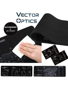 Gun Cleaning Bench Mat Vector optics