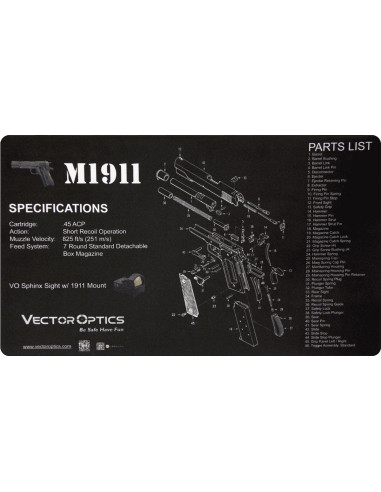 Tapis de travail pour maintenance Vector optics Vector Optics Outillages