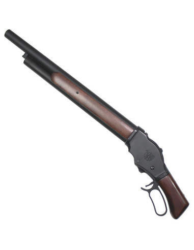 Fusile a pompe M1887 Canon scié Bois métal S&T Smart Team Gaz / Co2