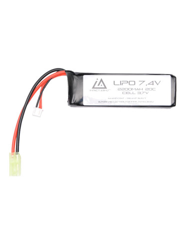 Batterie Lipo 7,4V 2200Mah 20C Type Mini + Mini Tamiya