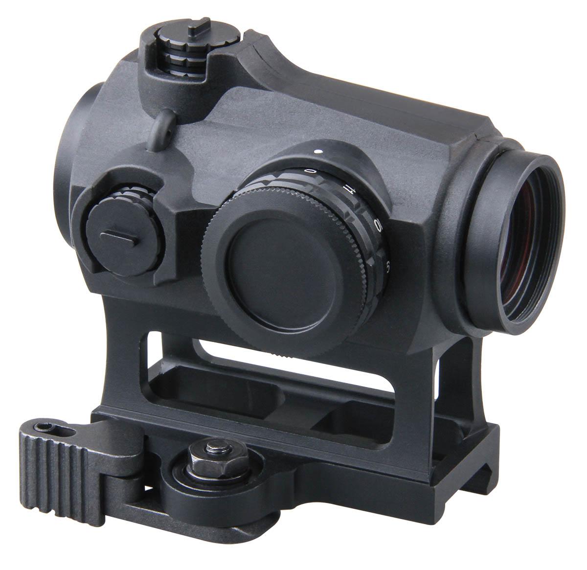 TAC Vector Optics Maverick 1x22 T-1 Tactical Compact Red Dot Sight Scope with Quick Release QD Mount for Rifles Handguns Airsoft Color Black 