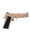 Airsoft-GunPistolet 1911 Military GBB Co2 4.5mm Full metal TanSwiss ArmsBille d'acier33567GBB