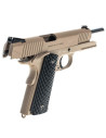 Airsoft-GunPistolet 1911 Military GBB Co2 4.5mm Full metal TanSwiss ArmsBille d'acier33569GBB