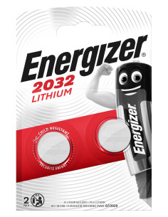 Pack of 2pcs Battery CR 2032 3V Lithium Energizer Piles