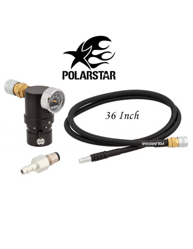 Airsoft-GunMicro régulateur GEN 2 + flexible 36"PolarstarRegulateur HPA33947Régulateur HPA + Flexible