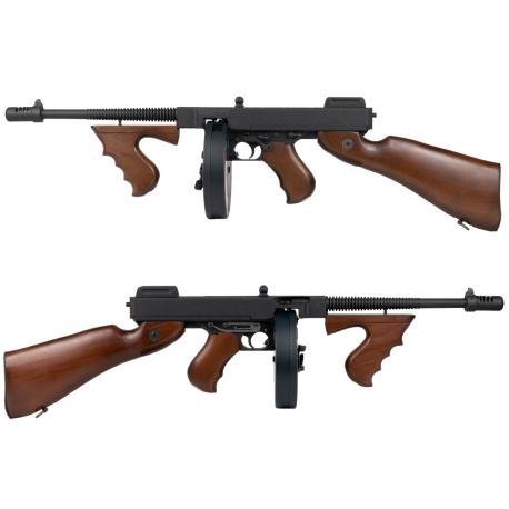 Submachine gun Thompson M1928 Metal wood + mosfet