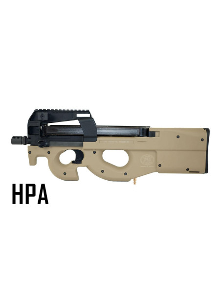 Customs by AG Pistolet mitrailleur FN P90 HPA Dark Earth ( US ) Airsoft Gun Mecanique AEG/AEP/HPA/GBB(R)