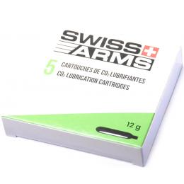 Box of 5 cartridges of 12g Co2 with silicone