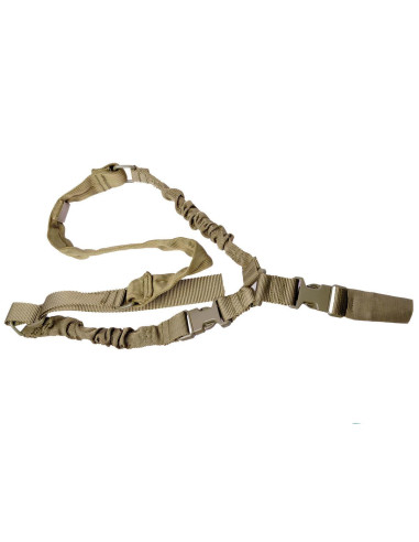 Amomax Sangle 1 point rembourree avec clip de style HK pour usage intensif Olive Drab