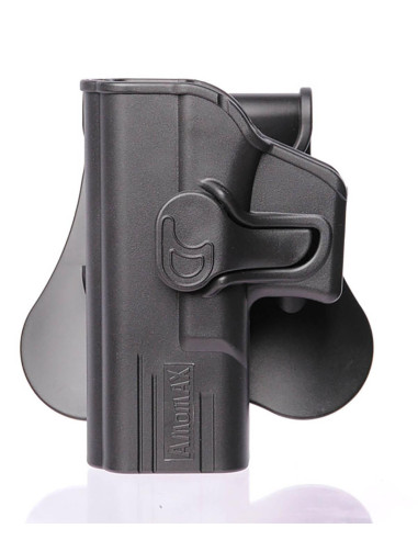 Amomax Holster pour Glock 19/23/32 GEN 2 Gaucher Noir