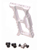 Poignée Aluminium TD Minivert pour Keymod et M-Lok Argenté