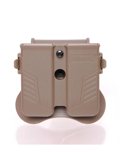 Porte chargeur double universel pour 9mm /.40 / .45 Amomax Poches & Porte-chargeurs