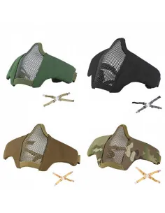 Face Mesh mask protection Stalker EVO with head and helmet fixation Swiss Arms Facial protection
