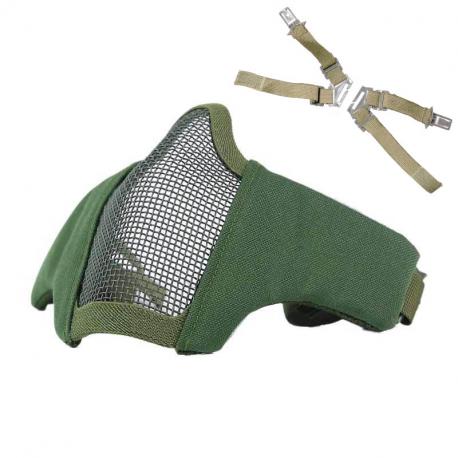 Face Mesh mask protection Stalker EVO with head and helmet fixation Olive Drab