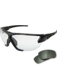Lunettes Phantom Rescue + set 2 verres transparent et noir Edge Tactical Protection occulaire