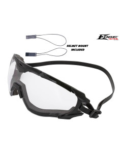 Goggle Super 64 Clear lense with strap for head and helmet Edge Tactical Eye protection