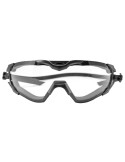 Goggle Super 64 verre transparent avec fixation tête et casque vue 3