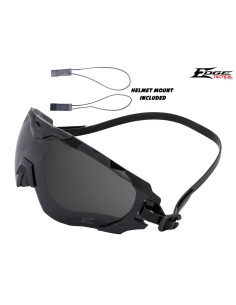 Goggle Super 64 Black lense with strap for head and helmet Edge Tactical Eye protection