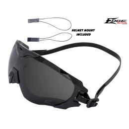 Goggle Super 64 verre noir avec fixation tête et casque