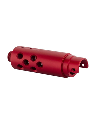 External barrel in aluminium CNC for AAP01 pistol round red