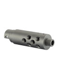 External barrel in aluminium CNC for AAP01 pistol round gray pic 2