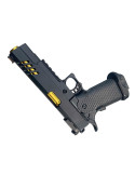 Gas pistol hi-capa 5.1 custom black/gold + pistol case pic 3