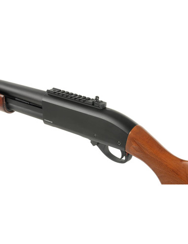 Fusil a pompe Type M870 vrai bois gaz 8870RW Golden Eagle Gaz / Co2