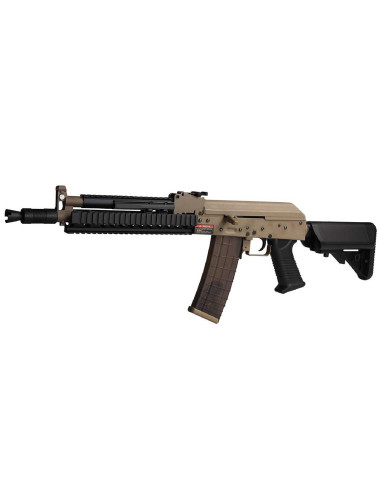 Airsoft-GunFusil d'assaut AKM Dual Tone Dark Earth / Noir AEGGolden EagleAEG / AEP35502AEG