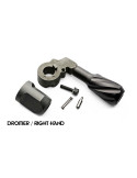 Twisted Solid Bolt Handle with End cap for right Hand