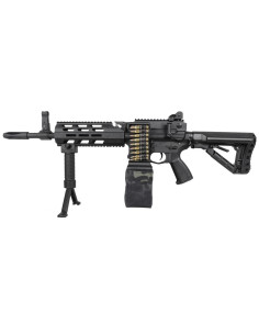 Light Machine Gun CM16 LMG AEG Black Mosfet + Ammobox Black G&G AEG / AEP