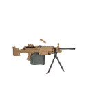 Mitrailleuse FN M249 MK2 Tan AEG ABS/METAL vue 4