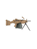 Mitrailleuse FN M249 MK2 Tan AEG ABS/METAL vue 5