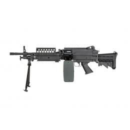 Machine gun FN M249 MK46 BLACK AEG ABS/METAL