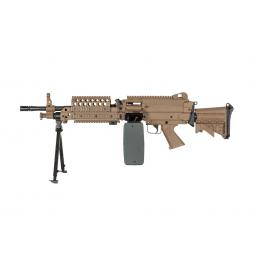 Mitrailleuse FN M249 MK46 Tan AEG ABS/METAL
