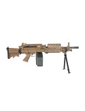 Mitrailleuse FN M249 MK46 Tan AEG ABS/METAL vue 4