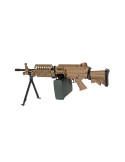 Mitrailleuse FN M249 MK46 Tan AEG ABS/METAL vue 6