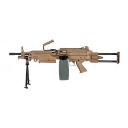 Machine gun FN M249 PARA TAN AEG ABS/METAL