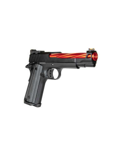 Pistolet GBB 1911 avec canon rouge