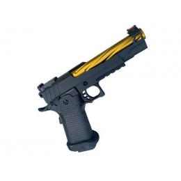 Gas pistol hi-capa 5.1 black/gold + pistol case