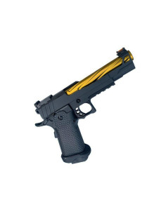 Hi-Capa 5.1 Noir Canon doré + Valise Golden Eagle GBB / GNB