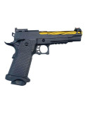 Gas pistol hi-capa 5.1 black/gold + pistol case pic 2