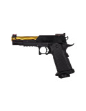 Gas pistol hi-capa 5.1 black/gold + pistol case pic 3